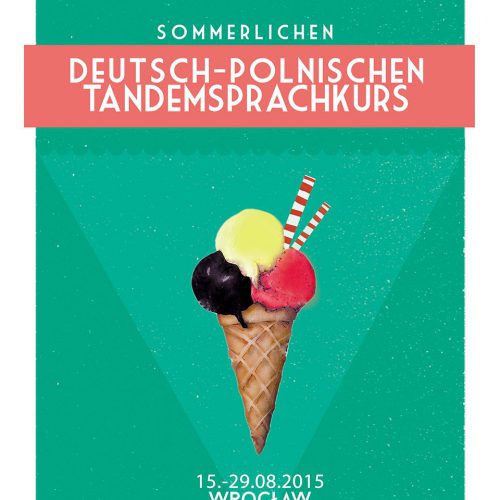 Sommerlichen Deutsch-Polnischer Tandemsprachkurs Plakat