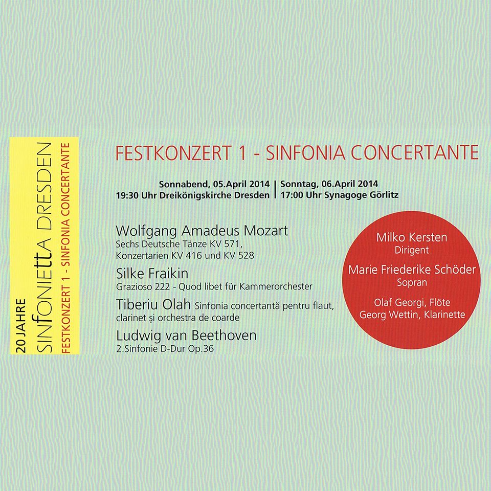 Festkonzert 1 - Sinfonia Concertante