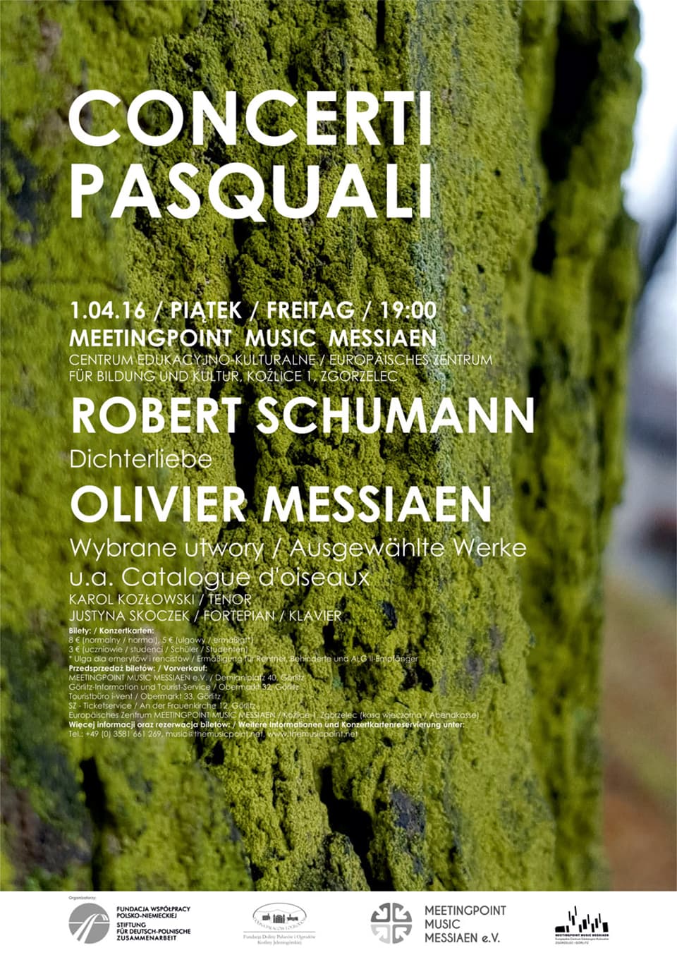 Plakat Concerti Pasquali Zgorzelec 01.04.2016